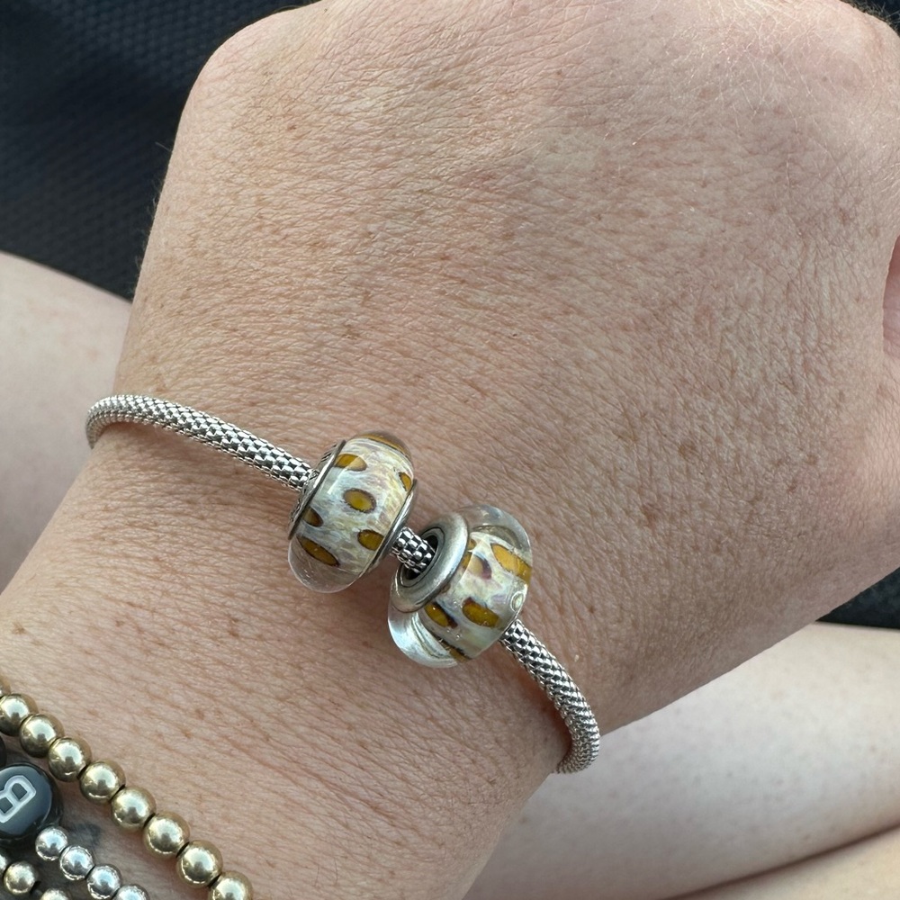 RETIRED Pandora Leopard print Pandora charms
